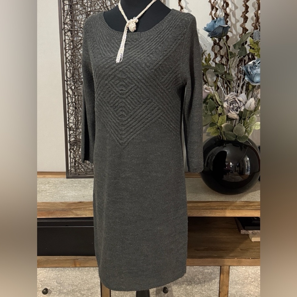 Mossimo Gray Textured Sweater Dress |Size M|